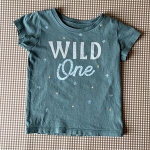 Peek Kids "WILD ONE" short sleeve graphic tee. Size
18-24 months